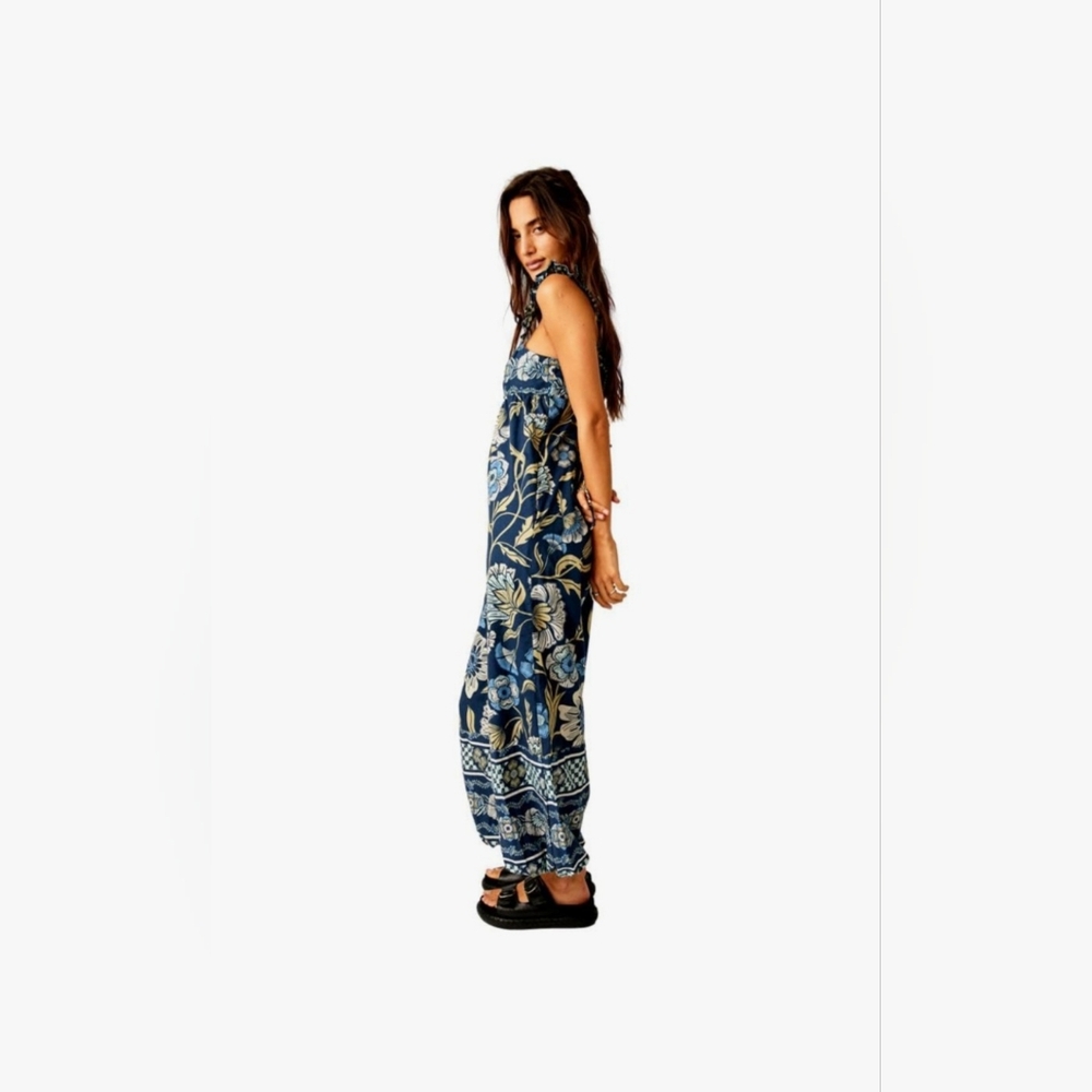 FREE PEOPLE Bali Albright Cotton Printed Jumpsuit. Size Medium. NWT! - Picture 3 of 16